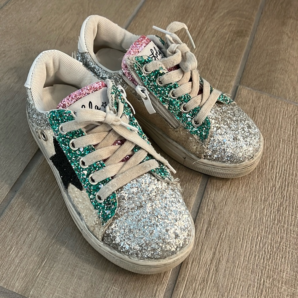 Lola and the Boys girls star glitter sneakers size 13